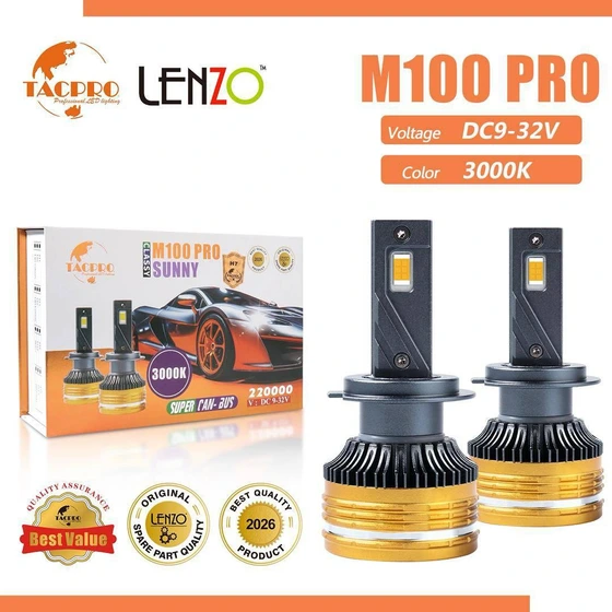هدلایت M100 Pro از برند Lenzo لنزو 220000 اورجینال بسته دو عددی