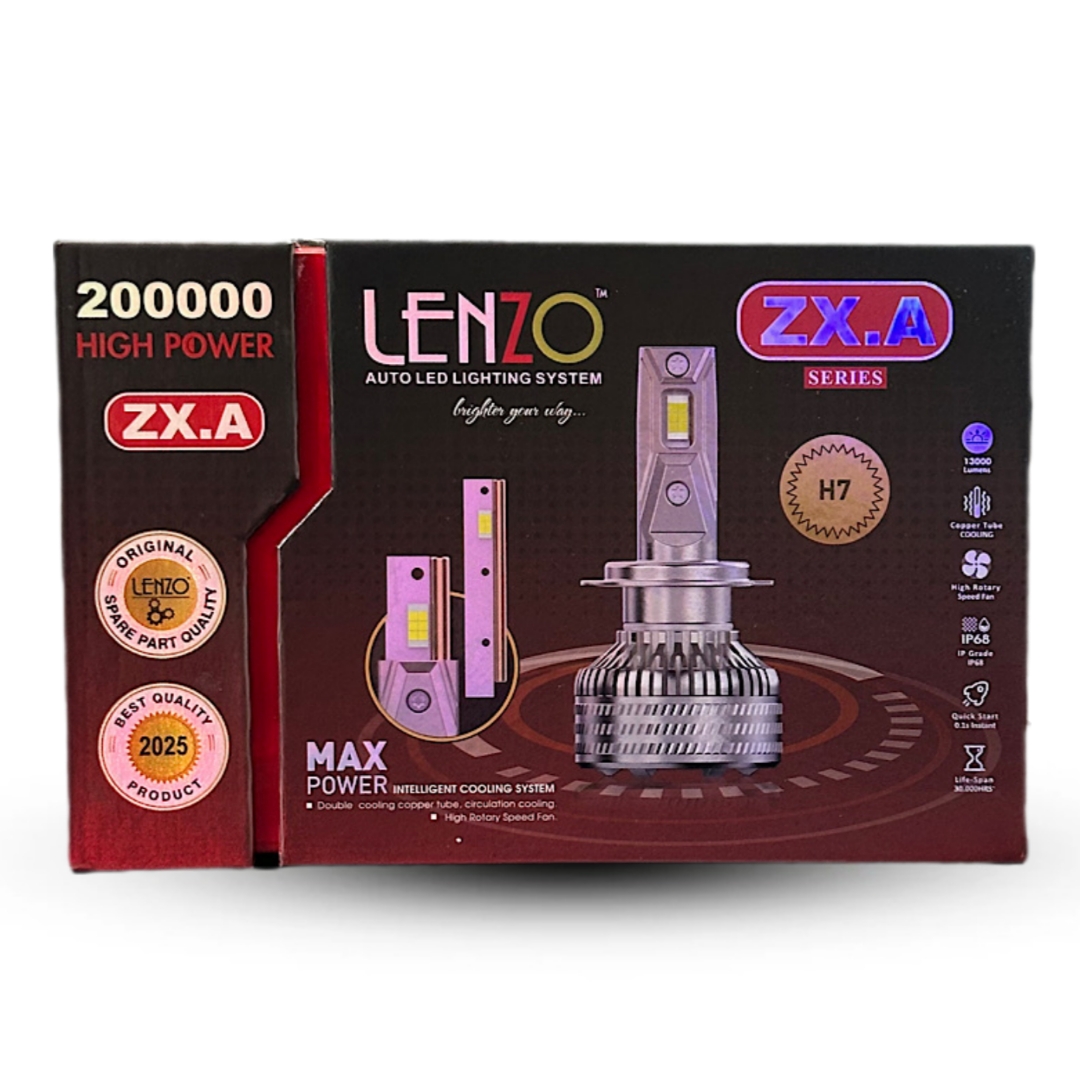هدلایت ZX.A از برند Lenzo لنزو 200000 اورجینال بسته دو عددی