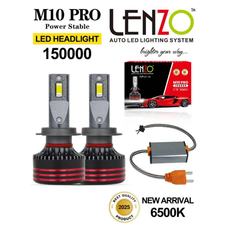 هدلایت M10 Pro از برند Lenzo لنزو 150000 اورجینال بسته دو عددی