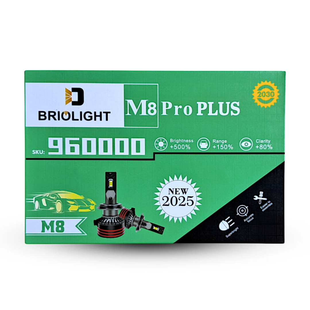 هدلایت M8 PRO PLUS از برند BRIOLIGHT بریولایت بسته دو عددی