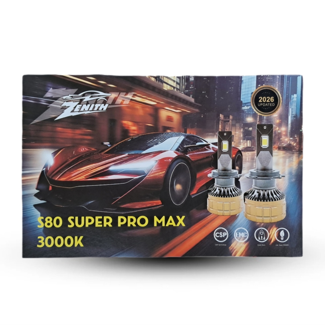 هدلایت S80 SUPER PRO MAX از برند ZENITH زنیث اورجینال بسته دو عددی