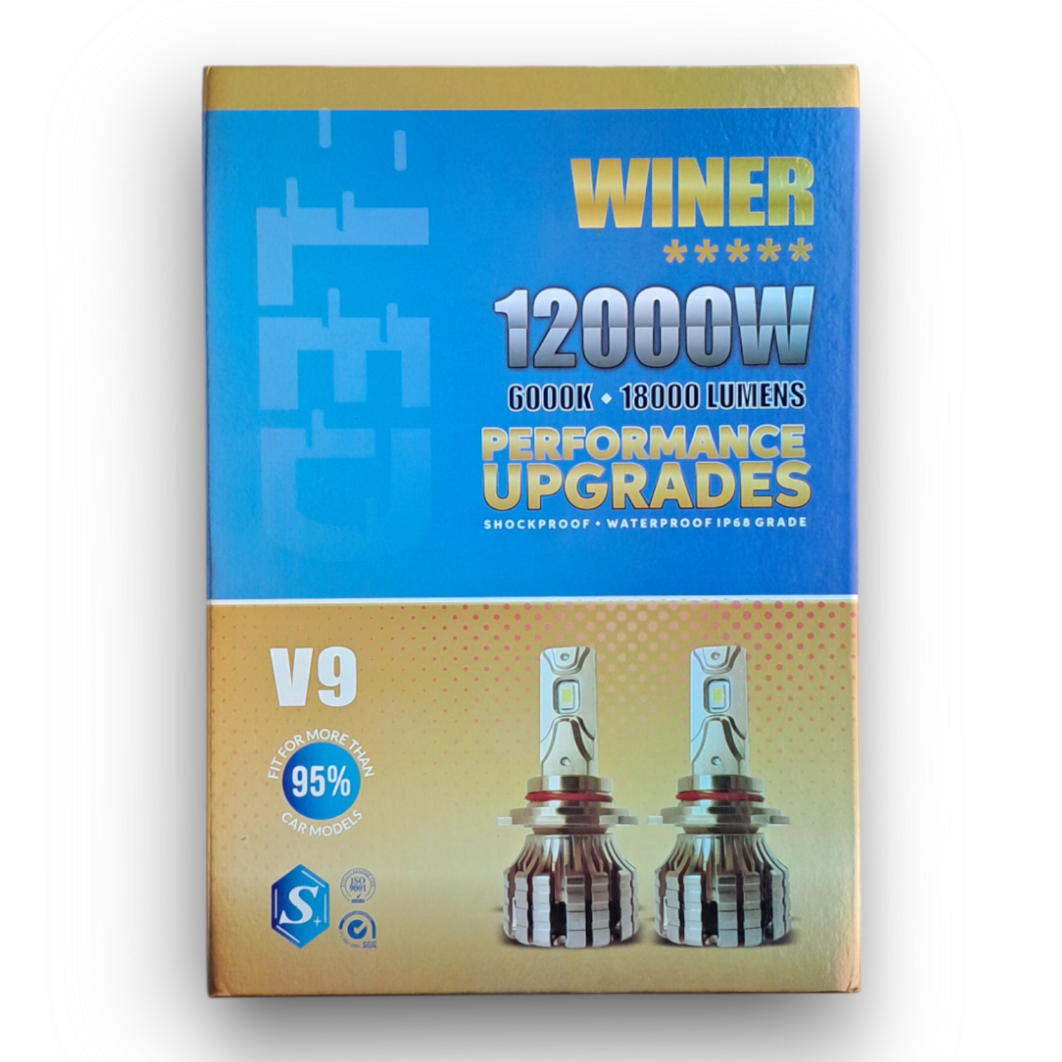 هدلایت V9 از برند WINER وینر اورجینال بسته دو عددی