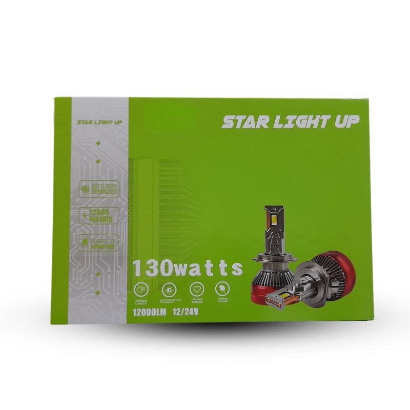هدلایت 130watt از برند STAR LIGHT UP استارلایت آپ اورجینال بسته دو عددی