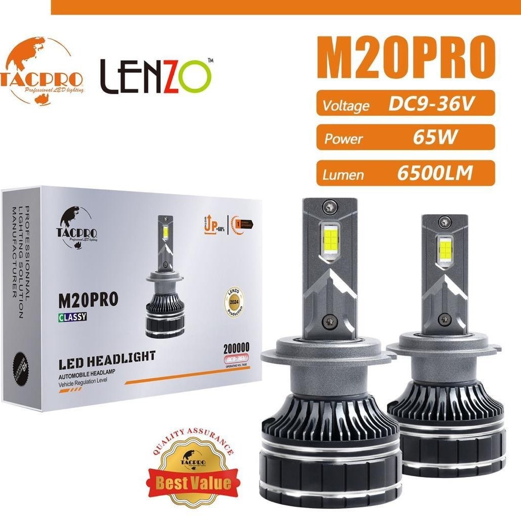 هدلایت M20 Pro از برند Lenzo لنزو 200000 اورجینال بسته دو عددی