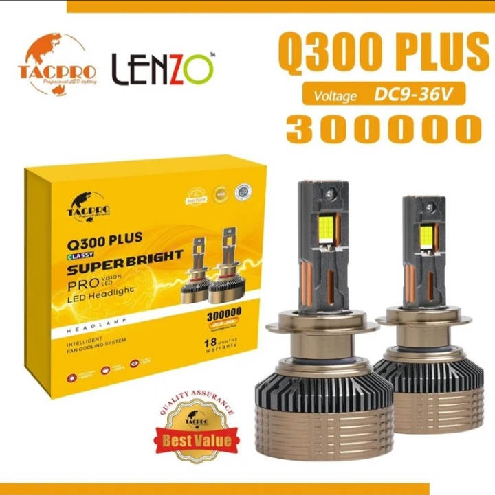 هدلایت Q300 از برند Lenzo لنزو 300000 اورجینال بسته دو عددی