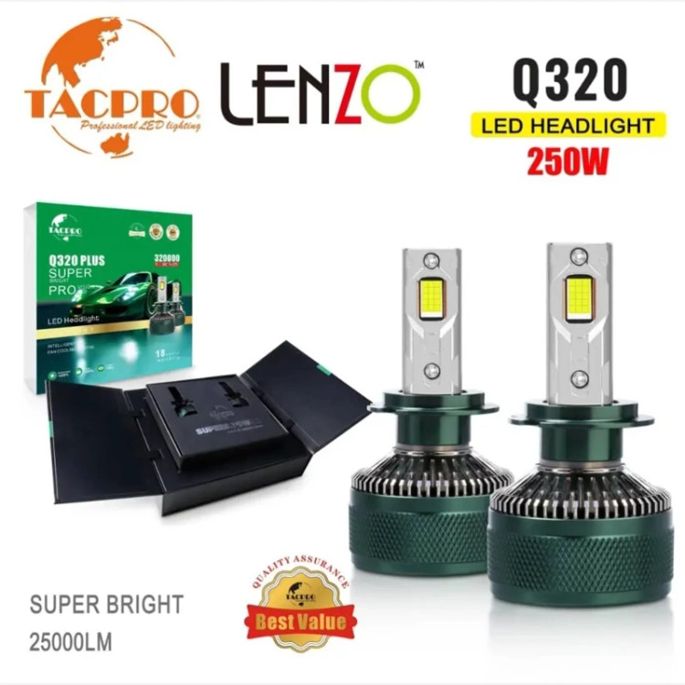هدلایت Q320 از برند Lenzo لنزو 320000 اورجینال بسته دو عددی