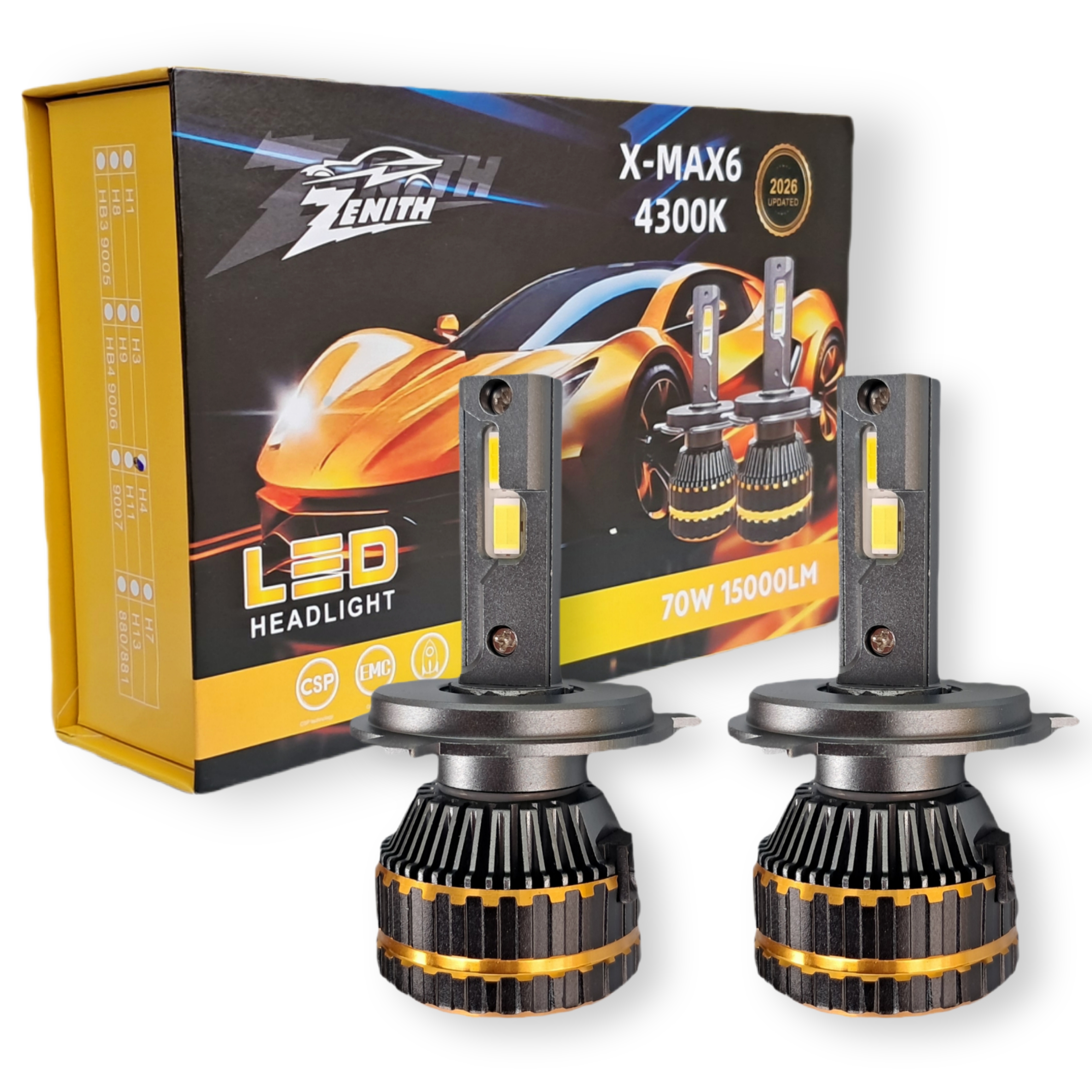 هدلایت X-MAX6 از برند ZENITH زنیث اورجینال بسته دو عددی